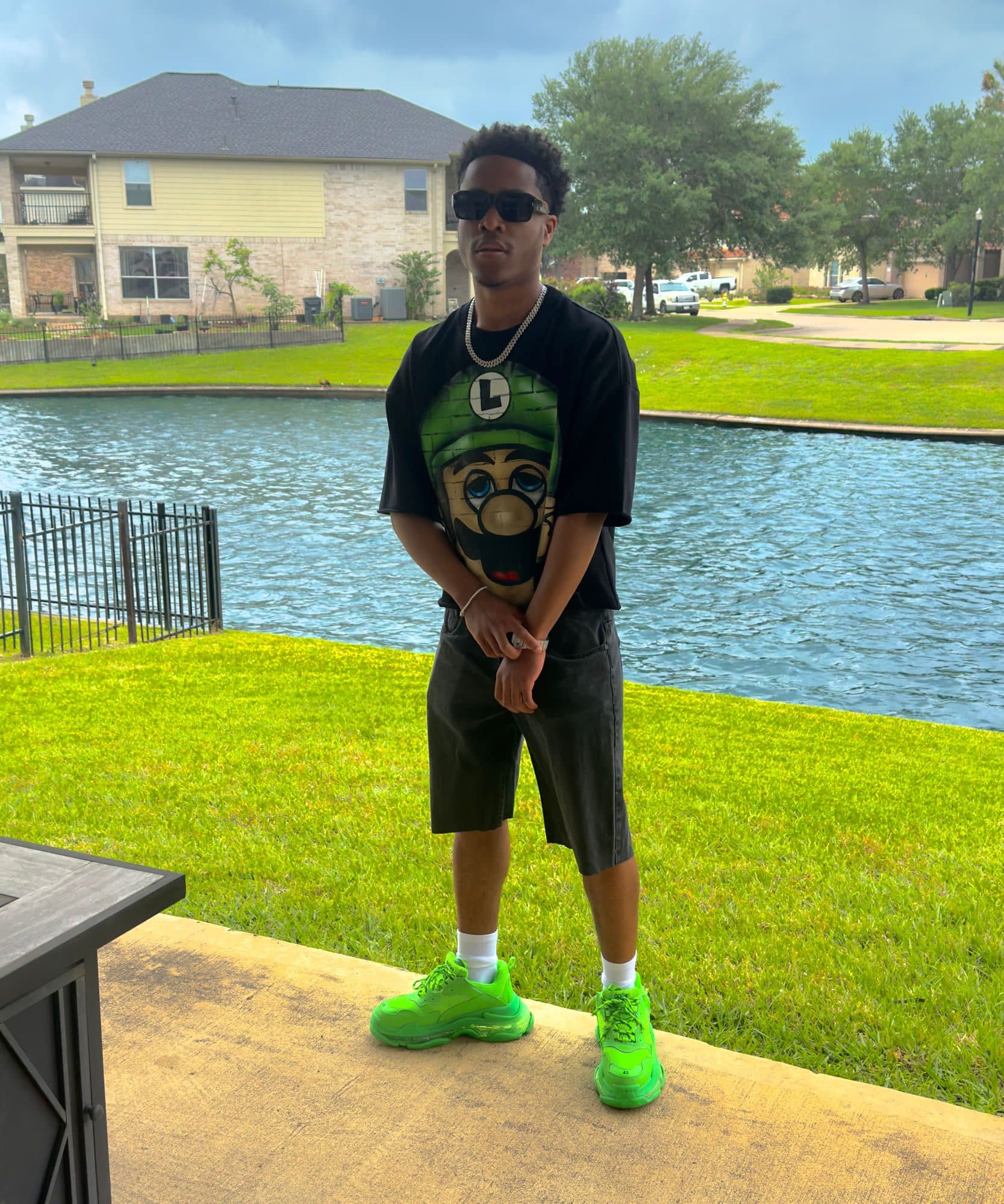 Joshua Gray, the photographer behind yourothereye, outdoors in Houston